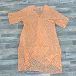 Torrid peach geo mesh hi low lightweight kimono wrap 3/4 sleeve size 3X/4X J36 Photo 5