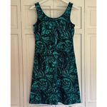 Athleta  green paisley athletic dress built in bra small Photo 2