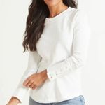 Evereve Symone Snap Cuff Top Rose Blush Pink Curved Raw Hem Long Sleeve Snaps S Photo 3