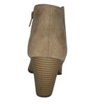 Old Navy Women's Caramel Faux Sueded Block-Heel Side Zipper Booties Sz 7 Photo 4