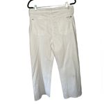 7 For All Mankind  Cropped Wide Leg White Jeans Size 32 New Photo 8