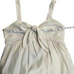 Who What Wear WHO WHAT WHERE Ivory Linen Babydoll Dress Size S Midi Minimalist Lagenlook Beach Photo 5