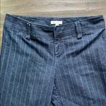 CAMPAIGNE Pinstripe Flare Jeans Womens Sz 12 Blue Photo 1