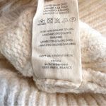 FRNCH  Paris Julia Cable Knit Cutout Back Sweater in Off White Creme Small Photo 10