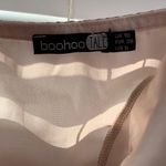 Boohoo Pink Satin Shirt Photo 1