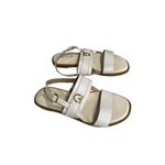 Cole Haan  Charlotte Slingback Sandal Womens 6 B White Open Toe Buckle Strap Flat Photo 2