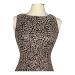 Calvin Klein Calvin‎ Klein Sequin Rose Pattern Lace Sleeveless Sheath Dress Women Size 8 Photo 4