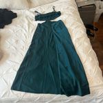 Beginning Boutique  Emerald Cutout Midi Dress Photo 6