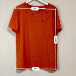 Women’s Casual Cut Out Detail Short Sleeve Tee Orange NWOT Photo 6