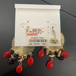 Black Bead Aldina red  earrings Photo 2