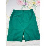 J.Crew  Pencil Skirt Women's Size 6 Green Wool Blend Career Business Casual Photo 3