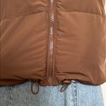 Free People EUC Shop Stevie Small Reversible Beige and Brown Women's Puffer Vest Photo 6