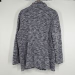 Chico's Tweed Blazer Jacket Size 3 XL Boucle Knit Purple Fringe Academia Preppy Photo 6