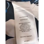 Laundry by Shelli Segal  Black Floral Long Sleeve Tie Neck Blouse Top Size 10 Photo 3