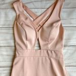 XScape Cutout Satin V-Neck Sheath Dress Size 6 Photo 4