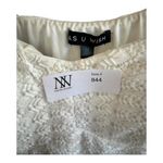 As You Wish #844 As U Wish Size Medium White Lace Bodice Floral Maxi Dress Photo 4