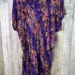 MIB PlusSize.com Purple & Tan Short Sleeve Dolman Style w/Pockets Mini Dress Top Size undefined Photo 0