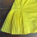 Tail Mesh Pleated Athletic Tennis Skort in Lemon Yellow ~ Size Large 💚🍄 Photo 4