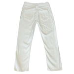 AGOLDE Women’s Riley Crop Straight Leg Sour Cream White Denim Jeans Size 28 Photo 6
