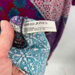 David Jones Classic Collection Dress Womens 16 Purple Patchwork Viscose Photo 5