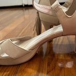 Adrian Allen Leather Tan High Heel Sandals with Ankle Strap Size 8 Photo 2