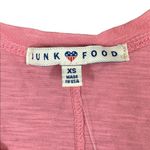 Junk Food Pink SUN KISSED Tank Pink/White Top Photo 2