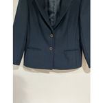 Leslie Fay Woman’s Vintage Petite Haberdashery Blue Size 10 2 Button Suit Blaze Photo 1