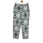 margaret o'leary  Pull-On Pants Stretch Ikat‎ Tie Dye Cream Gray Size Small Photo 2