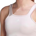 Adidas White / Pink Hyperglam Aeroready Training Tank Top Photo 2