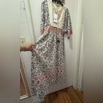 ZARA  Beige and Red Floral Maxi Dress Photo 11