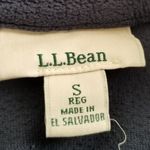L.L.Bean Navy Quarter Zip Fleece Jacket Size Sm Photo 1