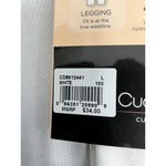 Cuddl Duds Womans NWT  Climate Smart Leggings Large White Pullon Photo 2