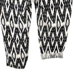 J.Crew  Casual Pants Linen Geometric Print Black Cream 10 Pockets Photo 5