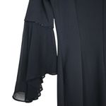 Donna Karan New York Womens 6 Elegant Black Bell Sleeve Sheath Dress Photo 7