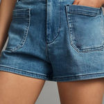 Anthropologie Maeve The Colette Shorts High Rise Blue Denim Jean Shorts 28 Photo 0