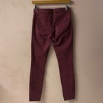 Charlotte Russe  Refuge Burgundy Low Rise Skinny Jeans Size 4 GUC Photo 9