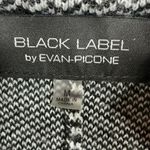 Black Label by Evan Picone Sweater Kimono size Medium Black and White White Photo 6