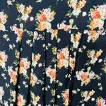 Forever 21 Dark Floral Blouse Long Sleeve Chiffon Sz Small Photo 9