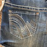 Hydraulic ‎ Medium Wash Embroidered Pockets Low Rise Denim Jean Shorts 11/12 NEW Photo 9