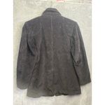 Denim & Co Womens Corduroy Blazer Jacket Dark Gray Button Front Pockets Size Med Photo 3