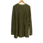 Madewell NWOT  Lyle Merino Wool Blend Ribbed Henley V-Neck Green Knit Sweater XXL Photo 1
