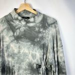 Forever 21  Gray Tie Dye Ribbed Long Sleeve Sweater Mini Dress M Photo 3