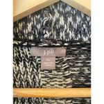 J.Jill Patchwork Wool blend Cardigan Black Gray Size XL Photo 4