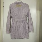 COOGI vintage purple striped cotton full zip long sleeve belted dress size XL Photo 5