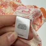 J Jill Top Womens Medium Petite Orange Pink Coral Reef Print Linen Cotton Tunic Size undefined Photo 6