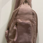 Free People  Sling Blush Pink Suede Bag Photo 0