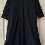Nordstrom  Classic Navy Shirt Dress Size Medium EUC Photo 0