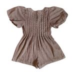 Altar'd State Altar’d State Evie Puff Sleeve Denim Romper Size XS Photo 9