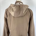 Studio Works Studio‎ Works Womens Hooded Rain Coat Jacket Lightweight Brown Medium Photo 3