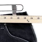 Carmar Los Angeles Mini Skirt Womens 26 Black Side Zip Raw Hem High Rise Grunge Photo 8